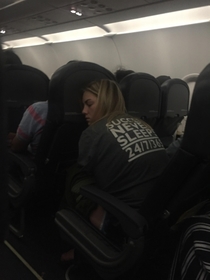 Irony on my flight home