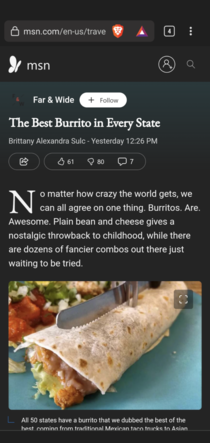 IS MSN trying to trigger burrito lovers