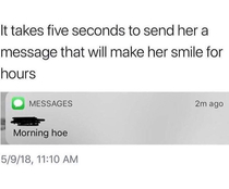 It only takes  seconds
