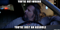 It seems Reddit needs to be reminded of this every so often this is the scene where the Dude actually says this line