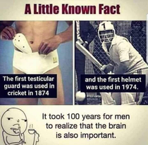 It took  years for men to realize that the brain is also important