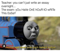 It was time for Thomas to go home