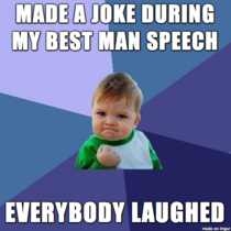 It wasnt an awkward laugh either
