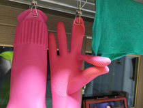 Italian rubber gloves