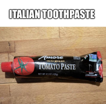 Italian toothpaste