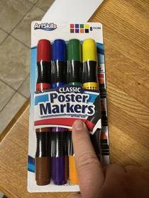 Its a good thing the package let me know the markers were actual size That clear packaging is darn deceiving