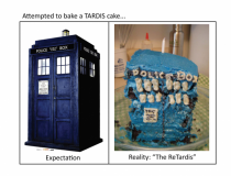 Its a piece of cake to bake a TARDIS cake
