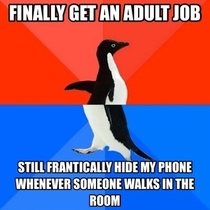 Its a tough habit to break after working retail and being treated like a kid for years