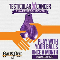 its cancer awareness month play with your balls now