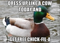 Its Cow Appreciation Day at Chick-Fil-A