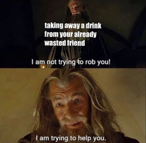 Its hard to argue with drunk friends