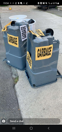 Its hard to throw out a garbage can