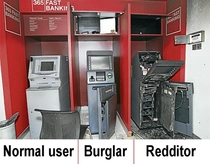 Its obvious who used these ATMs