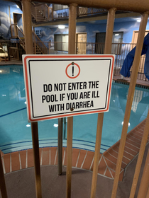 Ive never seen a hotel pool sign so blunt before