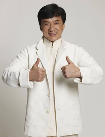 Jackie Chan and his stunt double
