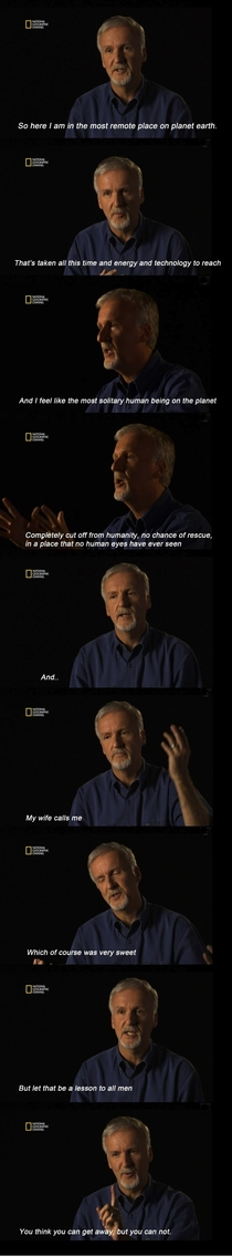 James Cameron is hilarious