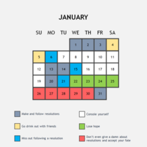 January schedule