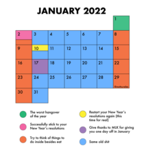 Januarys calendar
