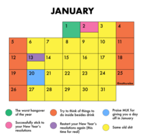 Januarys schedule