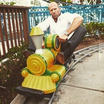 Jason Statham on the choo-choo