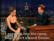 Jennifer Garner tries to correct Conans English