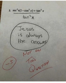 Jesus is not always the answer