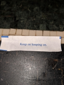 Joe Dirt wrote my fortune cookie