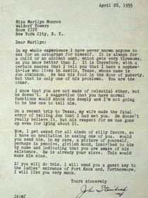 John Steinbecks letter to Marilyn Munroe from 