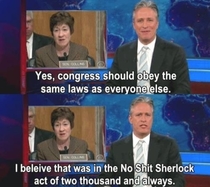 Jon Stewart on Congress