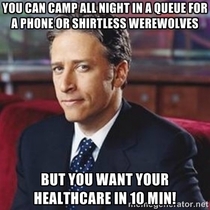 Jon Stewart on the impatient people accessing Healthcaregov on its first day
