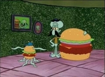 Just a reminder that Squidward had sex with a krabby patty