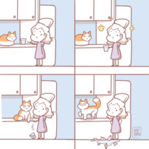 Just a short comic about my favorite and only cat Agurk He is a mean princess