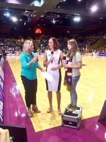 Just a short interview at the basketball game