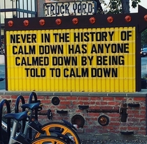 Just calm down