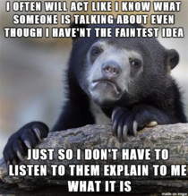 Just cant be bothered to listen