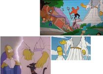 Just find out that only God does have  fingers in the Simpsons