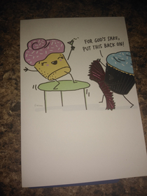 Just found last years birthday card from my sister