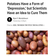 Just found out Im actually a potato