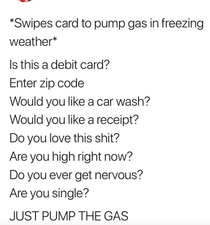 JUST GIVE ME THE GAS