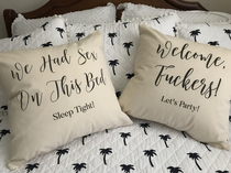 Just ordered some new throw pillows for the guest bedroom Watch out