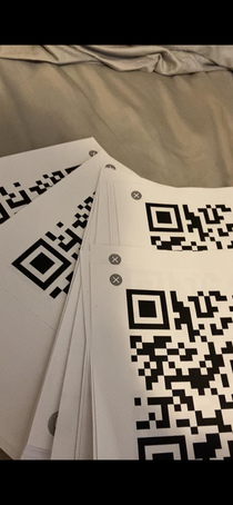 Just Printed  Copies of Rickroll QR CodeTime to Tape Them Up in Public Places