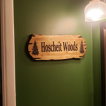 Just re-painted our bathroom green This is the sign we put up