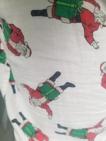 Just realized my santa underwear was dick in a box Santa