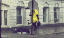 Just remember that this is what it looks like when a banana slips on a person