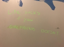 Just saw it on the bathrooms door of the university bathroom