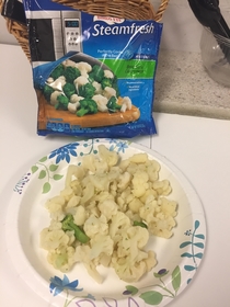 Just trying to enjoy my broccoli and cauliflower