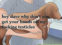 Keep your hands to yourself Dave