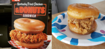 Kentucky Fried Chicken and donut sandwich
