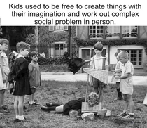 Kids used to be able to solve complex social problems without adults or phones