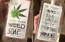 Kids wrote on my friends Hemp Soap